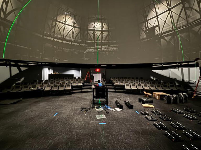 Planetarium dome seating